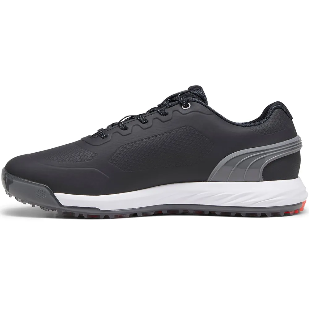 Puma Alphacat Nitro Spikeless Shoes - Black/Quiet Shade/Red Blast New Year's Eve Sale Independence Day Sale