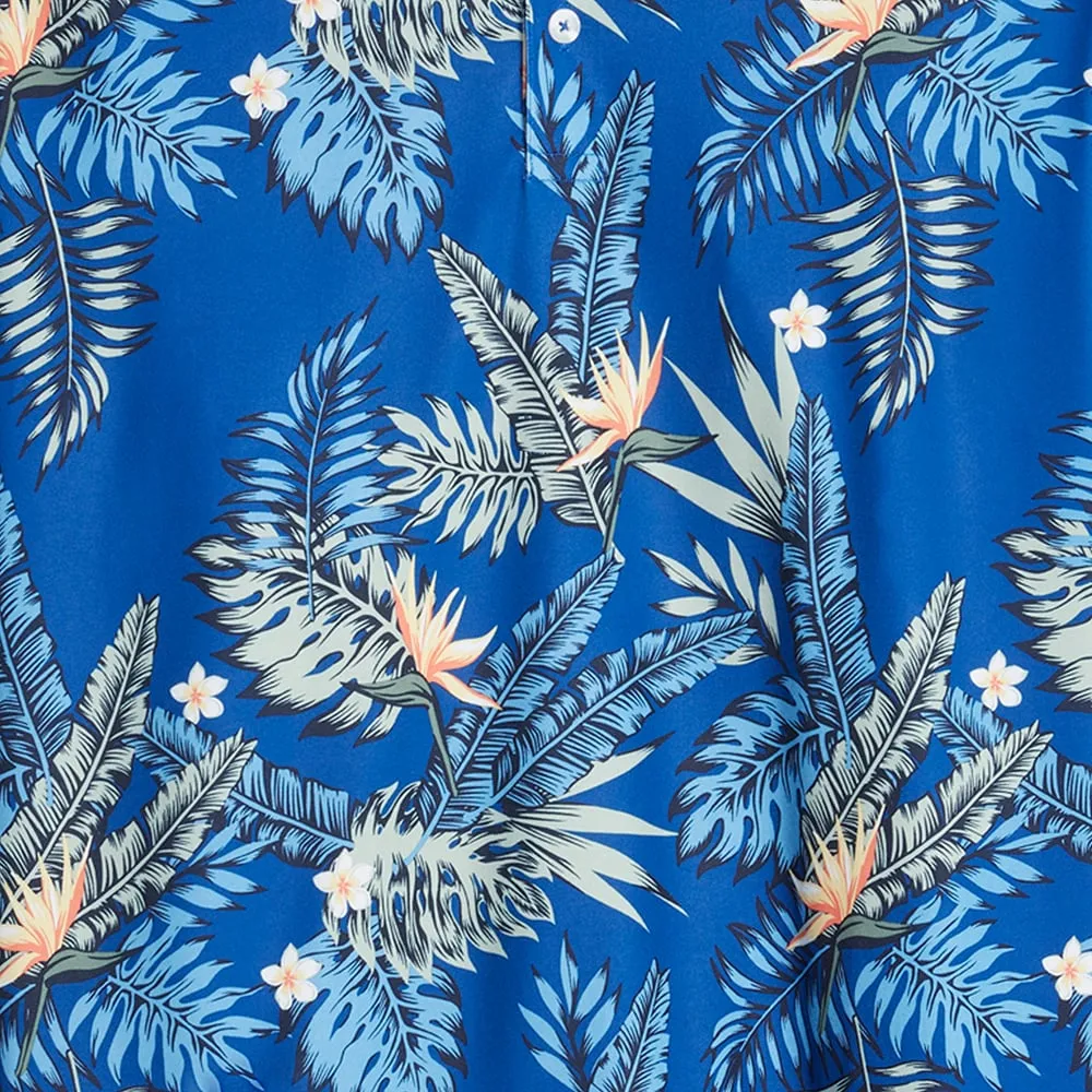 Puma Cloudspun Aloha Polo Shirt - Festive Blue Loud Looks, Smooth Moves Footwear for the Fearless