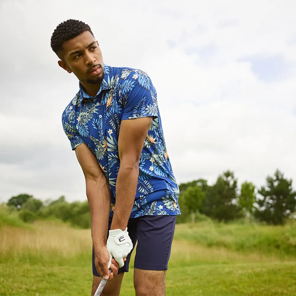 Black Friday Exclusive Puma Cloudspun Aloha Polo Shirt - Festive Blue