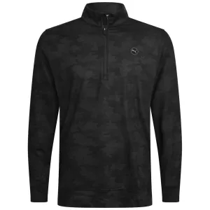 Black Friday Sale Stay in Motion Puma Cloudspun Camo 1/4 Zip Pullover - Black