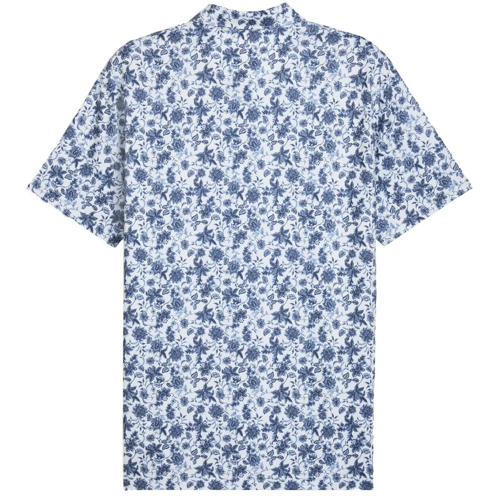 Christmas Eve Sale Puma Cloudspun Carmela Floral Polo Shirt - White Glow/Haute Tropic