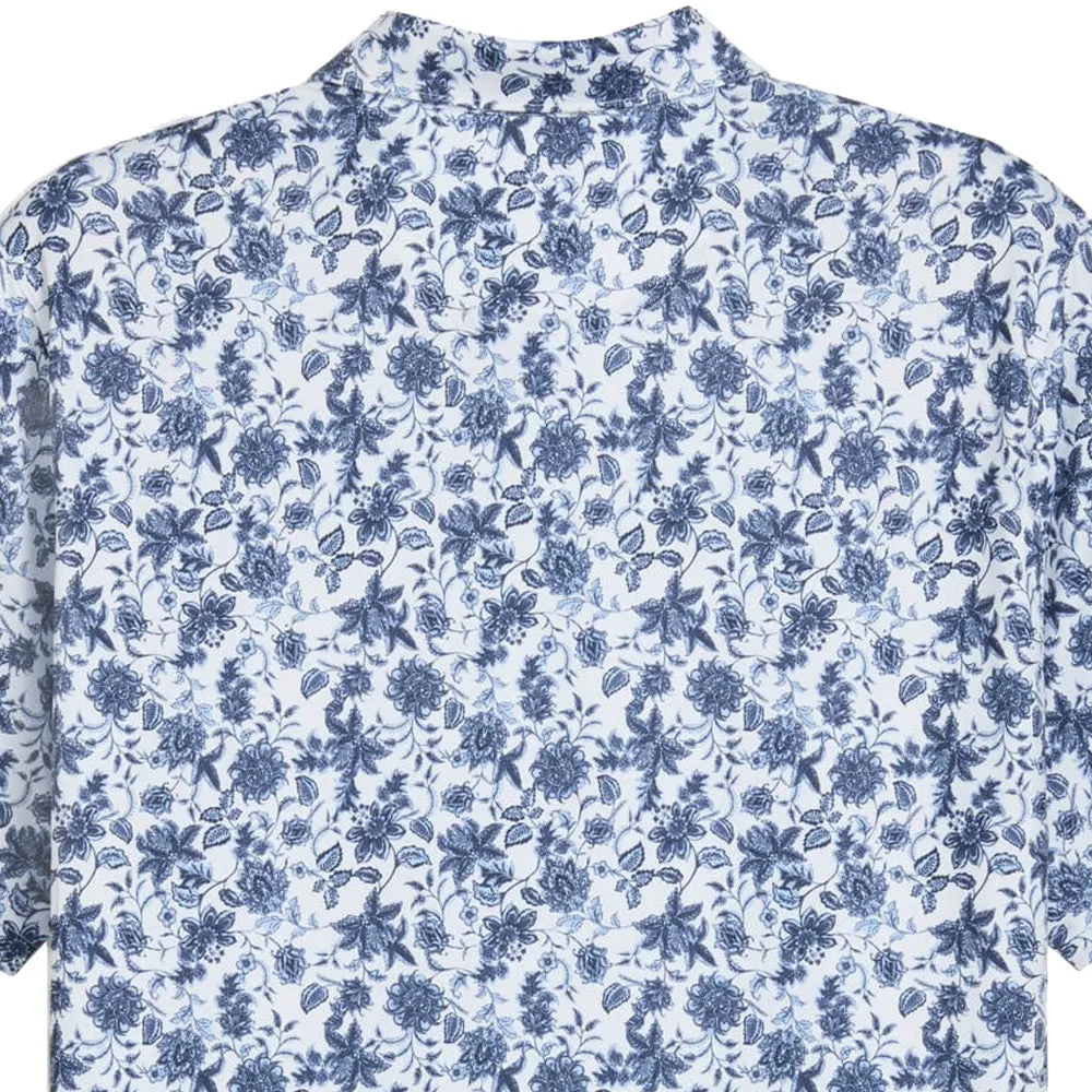Puma Cloudspun Carmela Floral Polo Shirt - White Glow/Haute Tropic Built to Move You