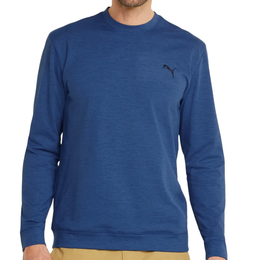 Puma Cloudspun Crew Neck Sweater - Blazing Blue Heather Sweetest Day Sale Chase What Moves You