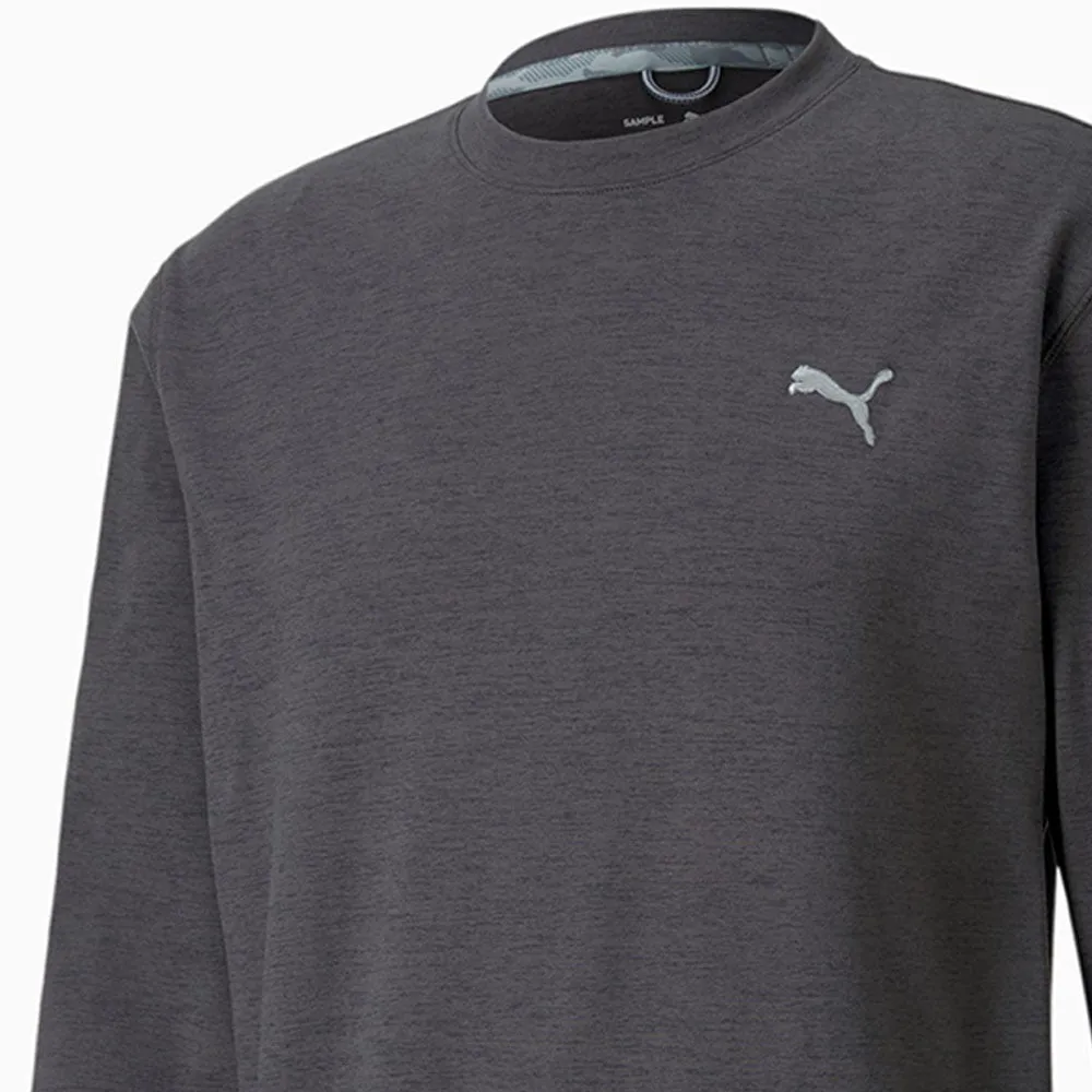 Puma Cloudspun Crewneck Sweater - Black Heather Own Every Step Built for the Bold