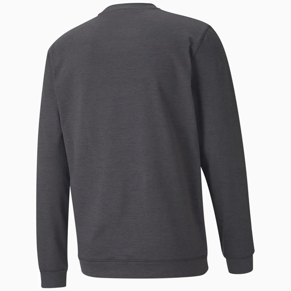 Puma Cloudspun Crewneck Sweater - Black Heather Spring Sale