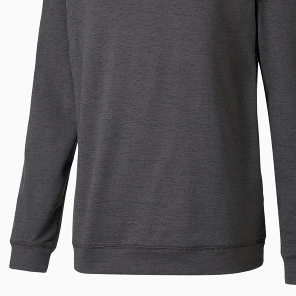 Puma Cloudspun Crewneck Sweater - Black Heather Walk with Purpose Define Your Own Way
