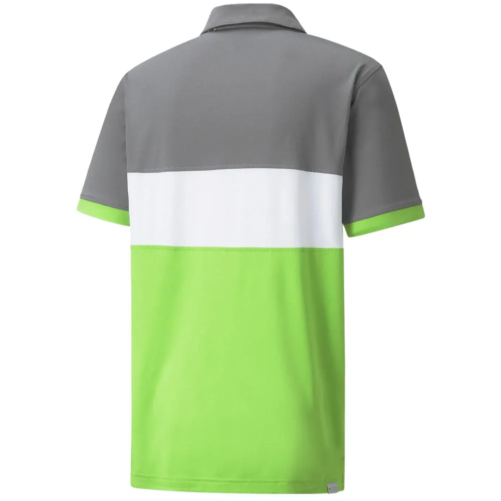 Own the Vibe Feel the Energy Puma Cloudspun Highway Polo Shirt - Quiet Shade/Greenery