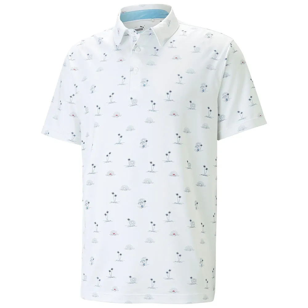Puma Cloudspun Horizons Polo Shirt - Bright White/Heartfelt Father's Day Sale