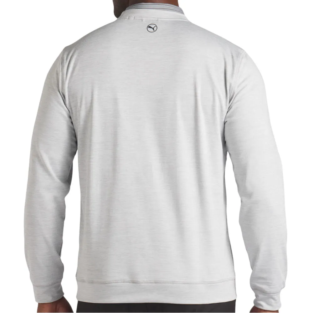Empower Your Journey Style Meets Power Puma Cloudspun Patch Crewneck Sweater - Ash Gray Heather