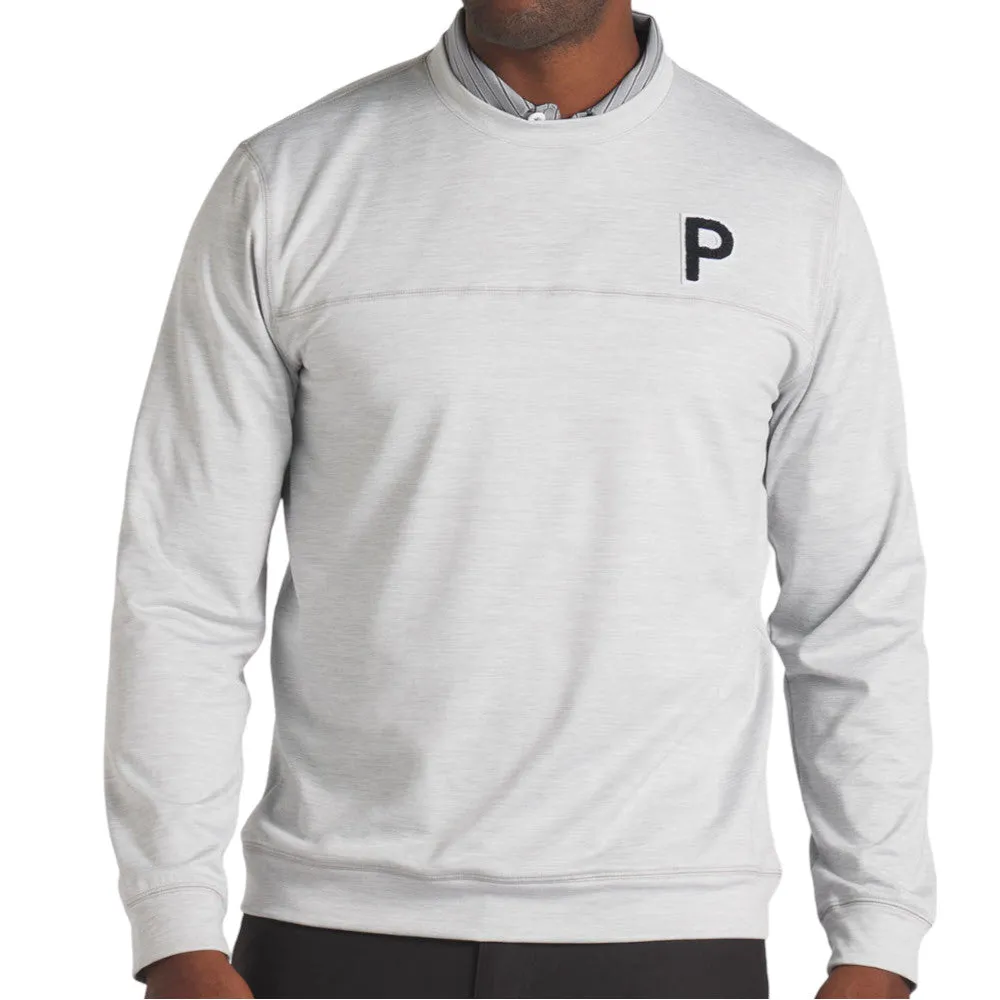 Hit Your Next Level Bring the Heat Puma Cloudspun Patch Crewneck Sweater - Ash Gray Heather