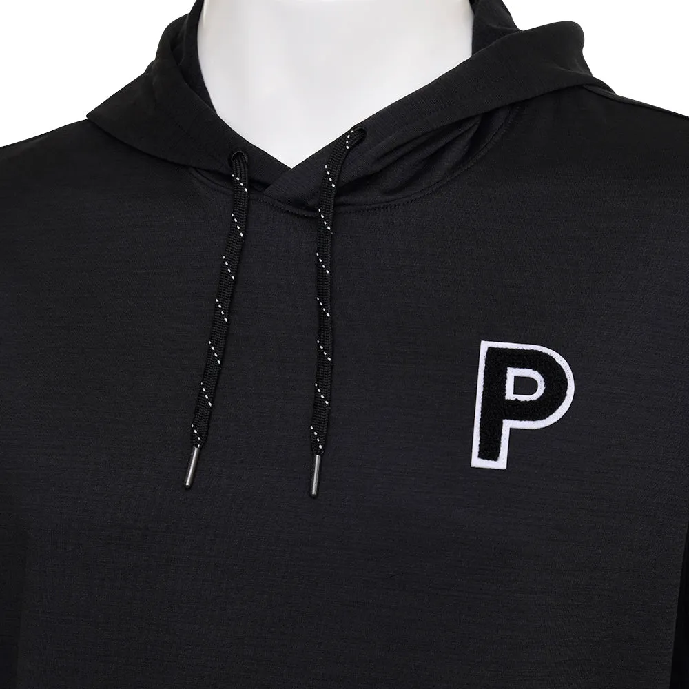 Puma Cloudspun Patch Hoodie - Black Heather Economical Game-Changer Footwear