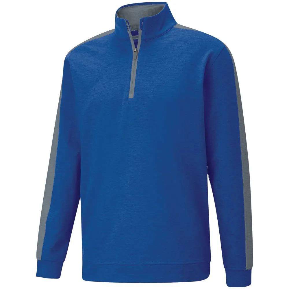 Define Your Own Way Puma Cloudspun T7 1/4 Zip Sweater - Mazarine Blue/High Rise