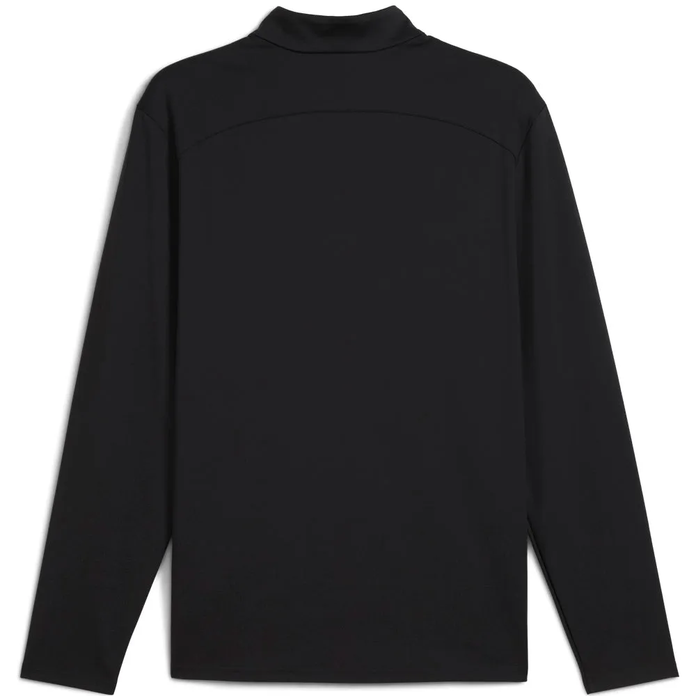 Puma Cloudspun Tech 1/4 Zip Pullover - Black Lead with Style