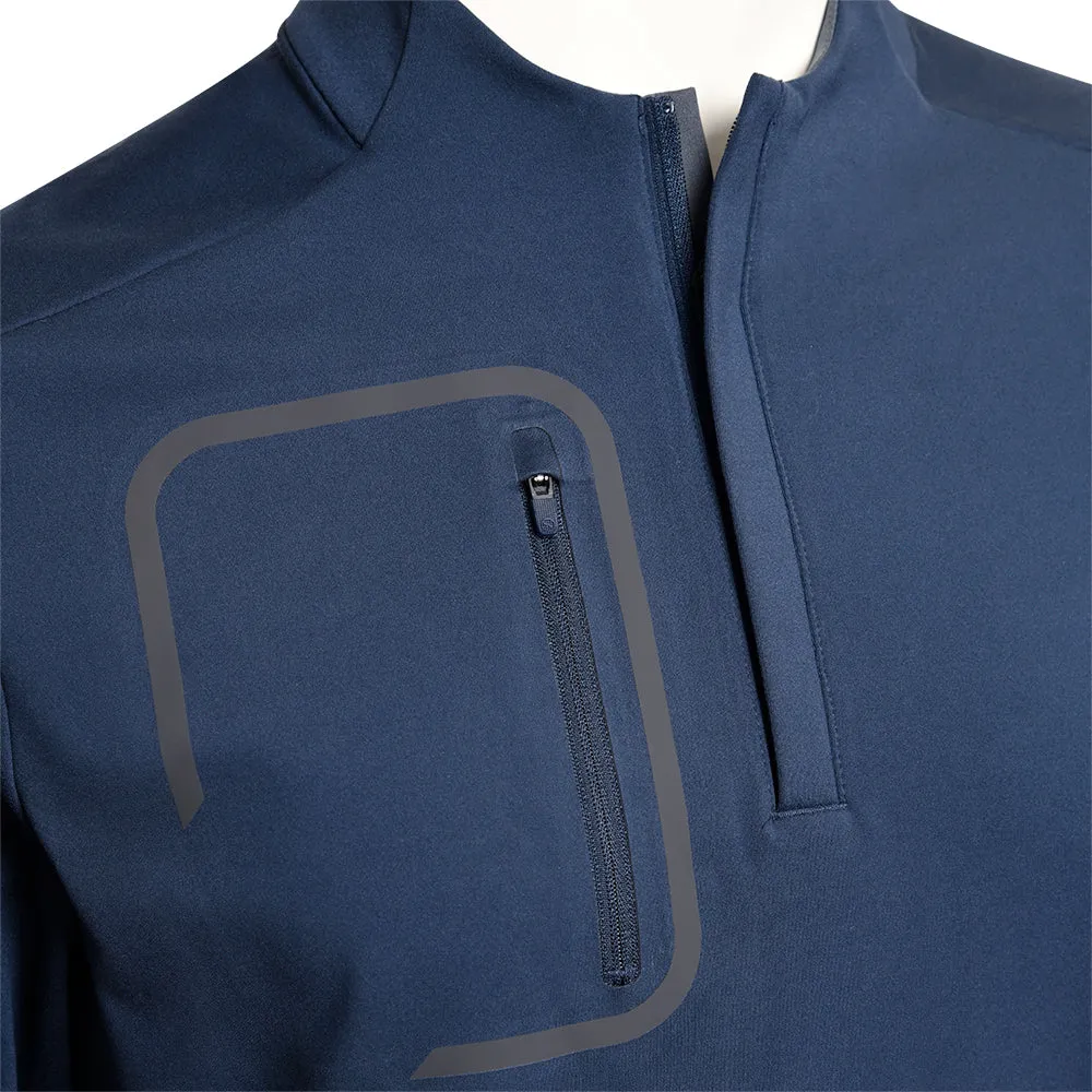 Puma Cloudspun Tech 1/4 Zip Pullover - Deep Navy New Year's Eve Sale