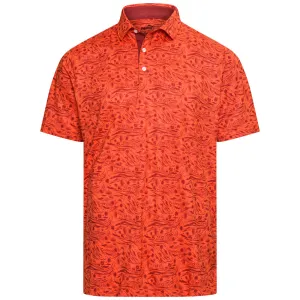 Walk Loud Easter Sale Puma Cloudspun Watering Hole Polo Shirt - Redmazing/Intense Red
