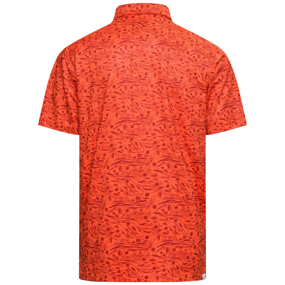 Puma Cloudspun Watering Hole Polo Shirt - Redmazing/Intense Red All Eyes on You