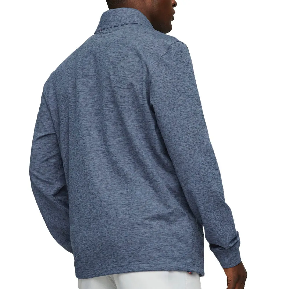 Puma Cloudspun Wrmlbl 1/4 Zip Pullover - Navy/Blue Loud Looks, Smooth Moves Independence Day Sale