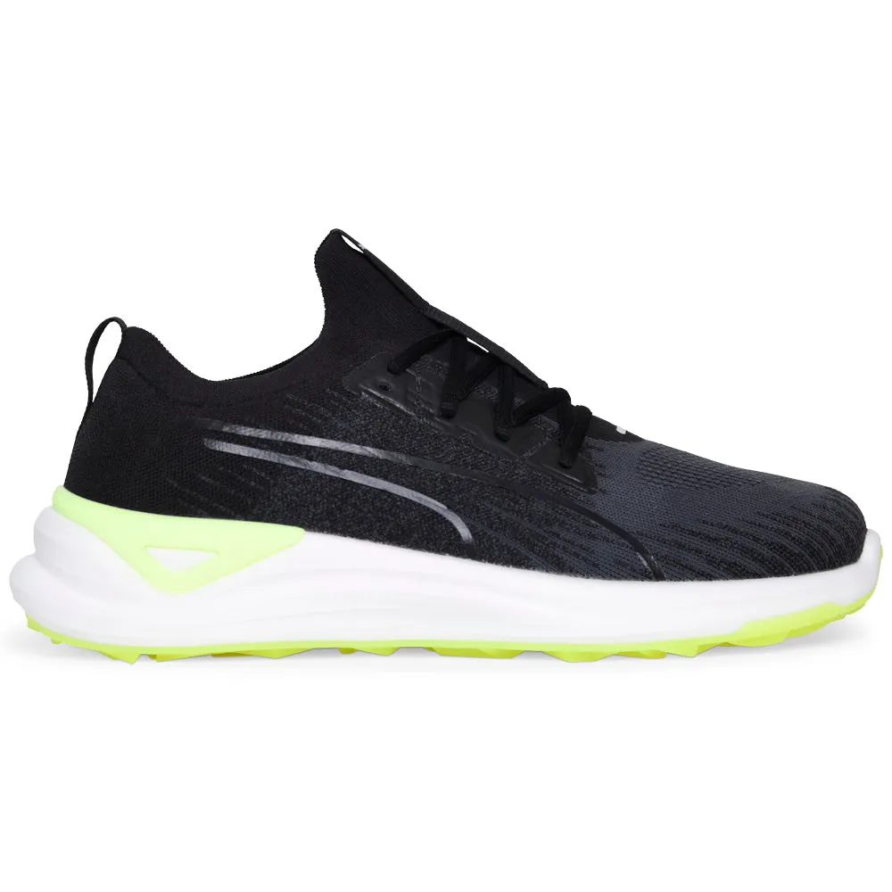 Puma Electrocat Nitro Spikeless Waterproof Shoes - Puma Black/Strong Gray/Fast Yellow Black Friday Sale