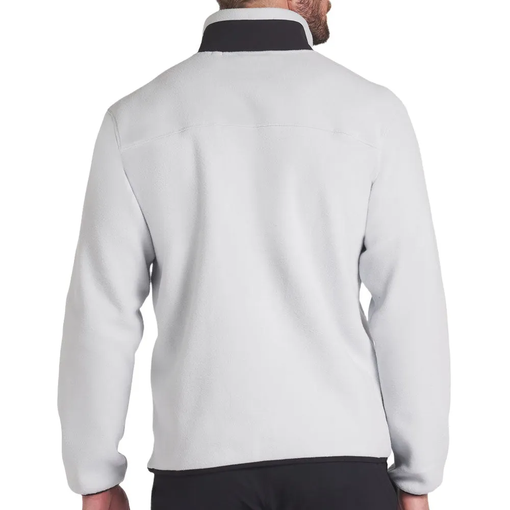 Step Out Boldly Never Just Walk Puma Fleece 1/4 Zip Sweater - Ash Gray/Puma Black