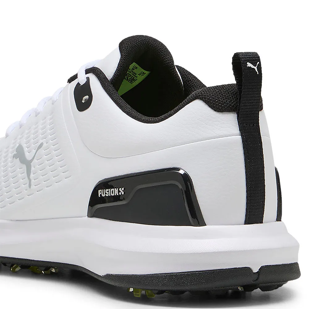 Puma Fusion Plus Spiked Waterproof Shoes - White/Black Father's Day Sale