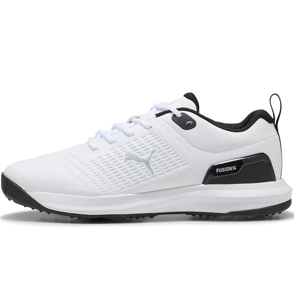 Puma Fusion Plus Spiked Waterproof Shoes - White/Black Empower Your Journey