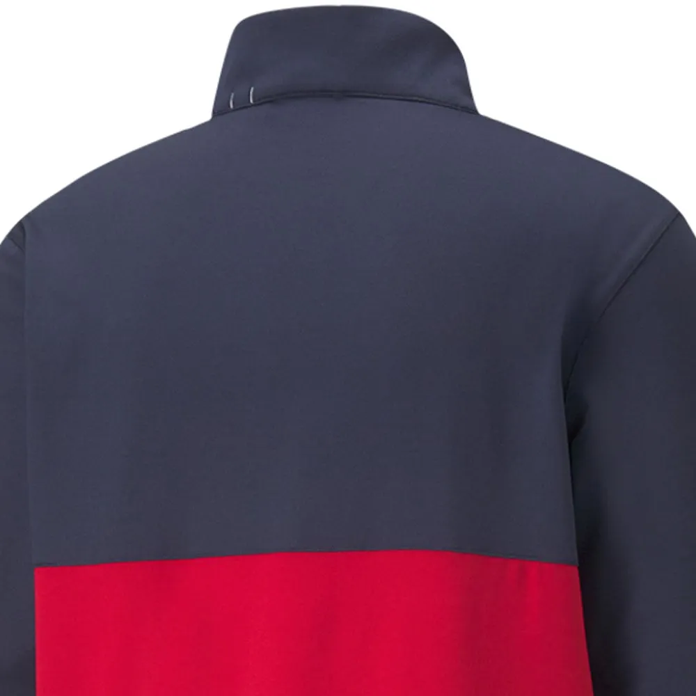 Puma Gamer Colour Block 1/4 Zip Pullover - Navy Blazer/Ski Patrol Own the Streets