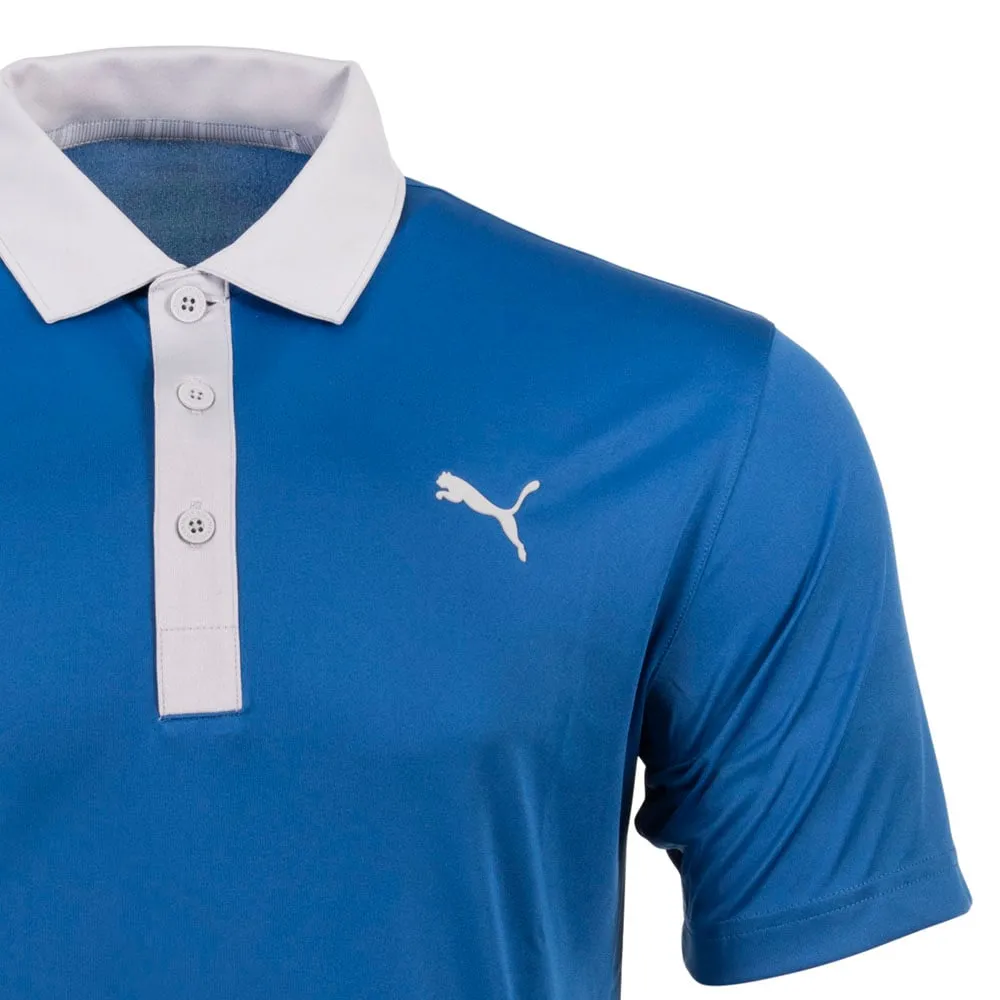 Step Into Strength Puma Gamer Polo Shirt - Bright Cobalt/High Rise