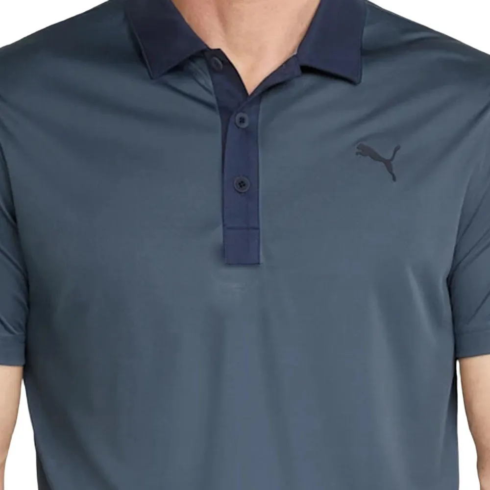 Built to Move You Puma Gamer Polo Shirt - Evening Sky/Navy Blazer