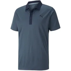 Keep Going Strong Walk Tall Puma Gamer Polo Shirt - Evening Sky/Navy Blazer
