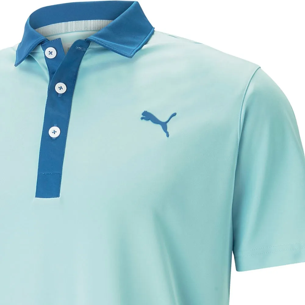 Puma Gamer Polo Shirt - Tropical Aqua/Lake Blue Autumn Sale Black Friday Exclusive