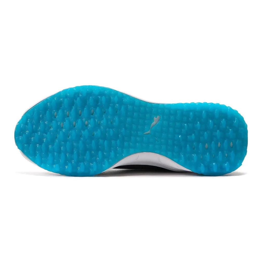 Labor Day Sale Puma Grip Fusion Pro 3.0 Golf Shoes - Quiet Shade/Puma Silver/Ibiza Blue