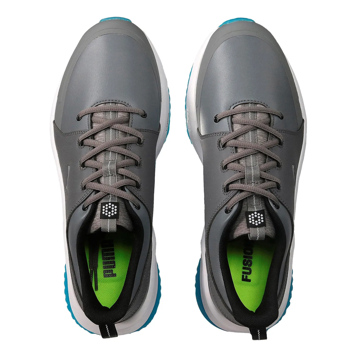 Puma Grip Fusion Pro 3.0 Golf Shoes - Quiet Shade/Puma Silver/Ibiza Blue Deal Of The Century Stay in Motion