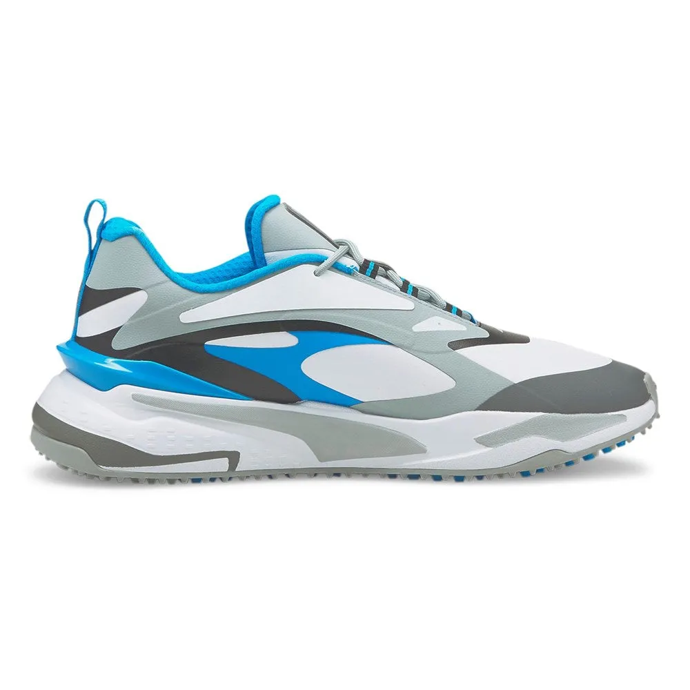 Rise Every Time Puma Gs-Fast Spikeless Golf Shoes - Puma White/Quarry/Ocean Drive