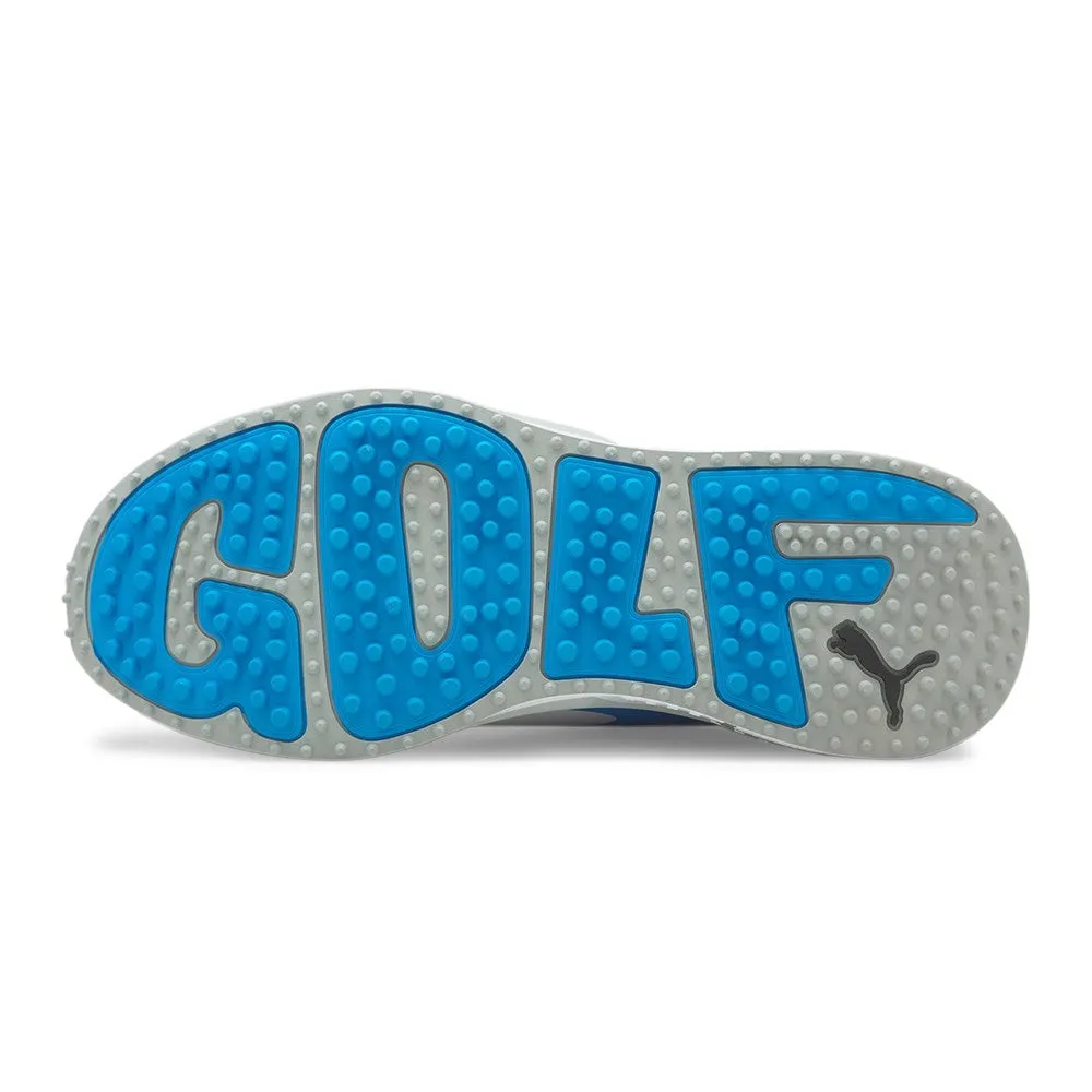 Puma Gs-Fast Spikeless Golf Shoes - Puma White/Quarry/Ocean Drive Halloween Sale Style Meets Power
