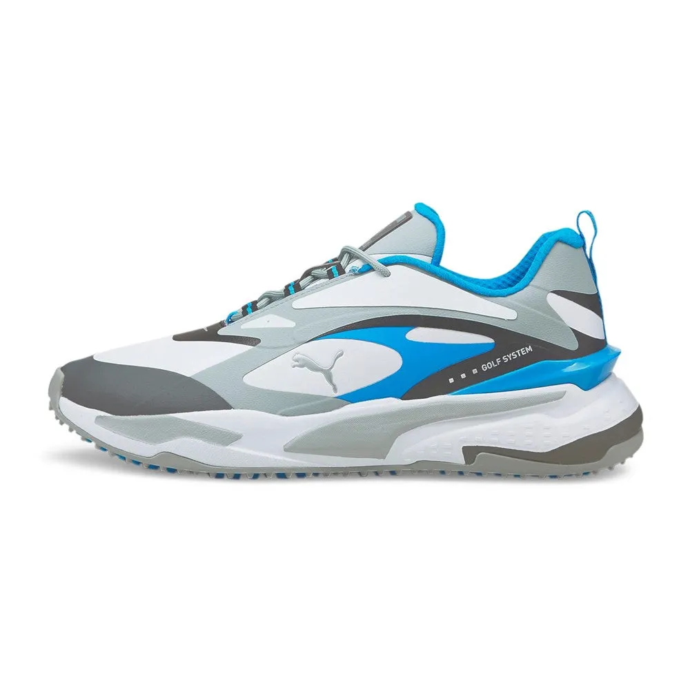 Built to Perform Step Out Boldly Puma Gs-Fast Spikeless Golf Shoes - Puma White/Quarry/Ocean Drive