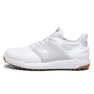 Puma Ignite Elevate Crafted Golf Shoes - Puma White/ Ash Grey Break Boundaries