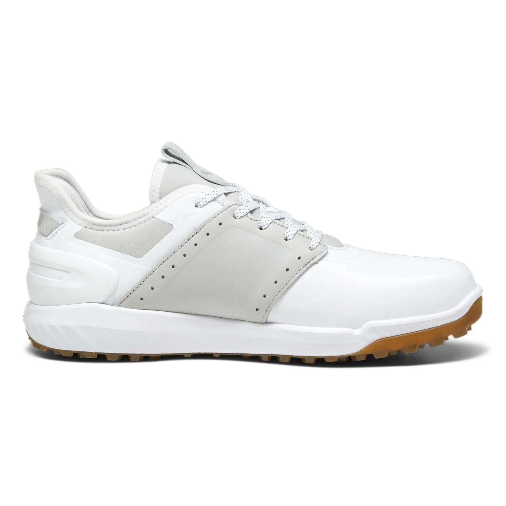 Puma Ignite Elevate Crafted Golf Shoes - Puma White/ Ash Grey Easter Sale