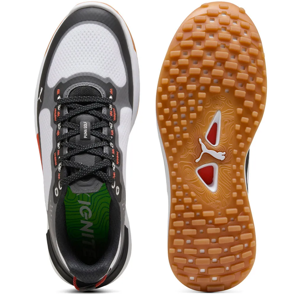 Puma Ignite Elevate X Spikeless Waterproof Shoes - White/Black Designed to Dominate