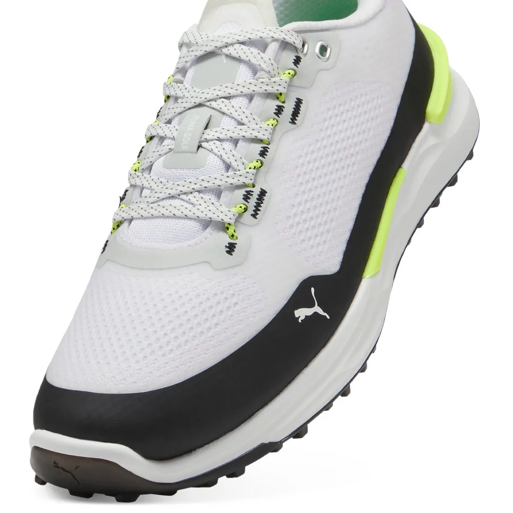 Confidence Starts Here Puma Ignite Elevate X Spikeless Waterproof Shoes - White/Black/Safety Yellow