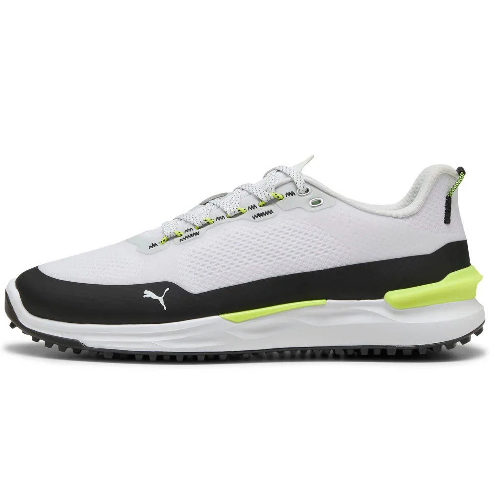 President's Day Sale Puma Ignite Elevate X Spikeless Waterproof Shoes - White/Black/Safety Yellow