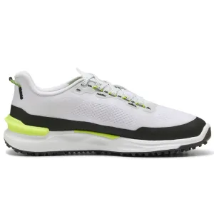 Hit Your Next Level Puma Ignite Elevate X Spikeless Waterproof Shoes - White/Black/Safety Yellow