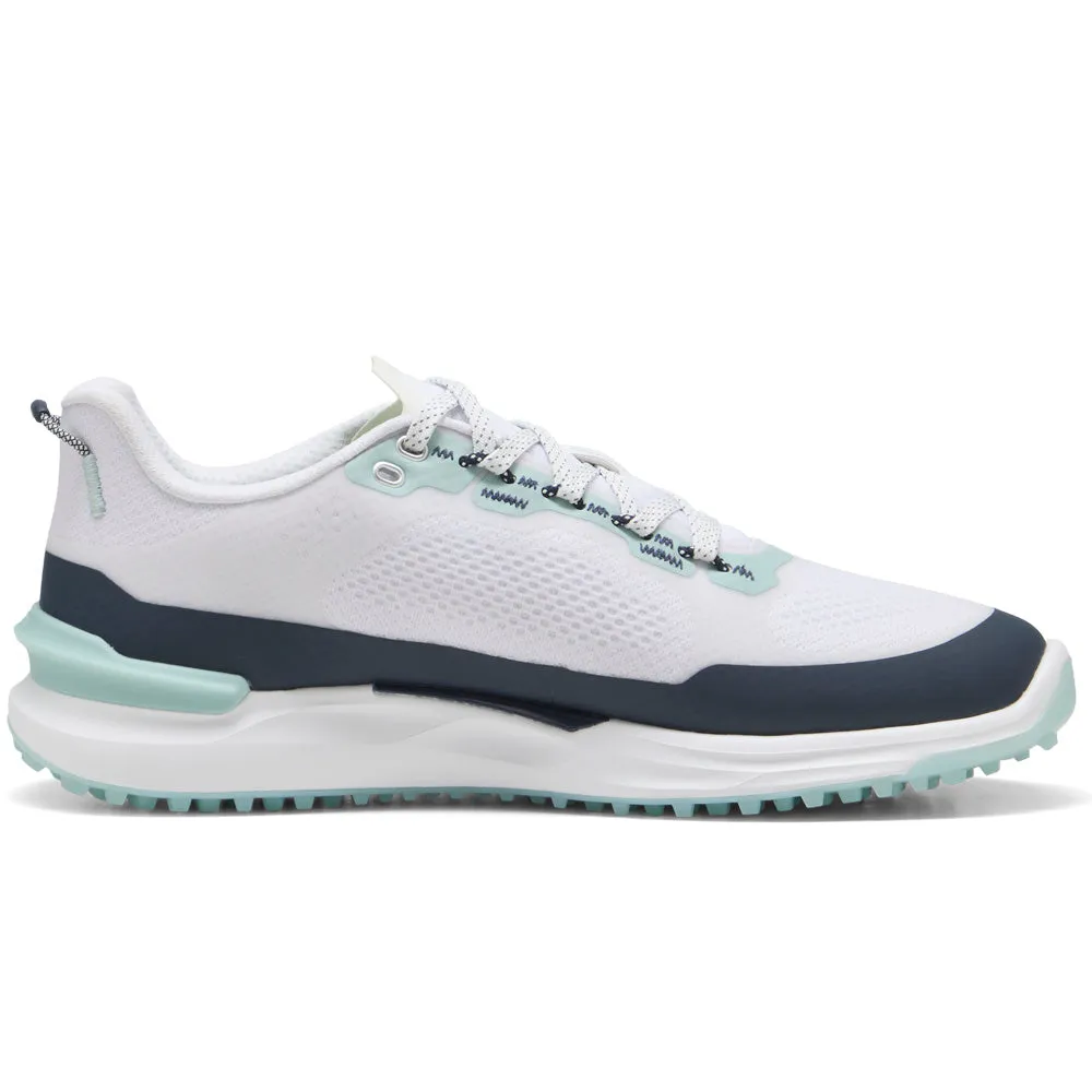 Game-Changer Footwear Black Friday Exclusive Puma Ignite Elevate X Spikeless Waterproof Shoes - White/Deep Navy/Modern Mint