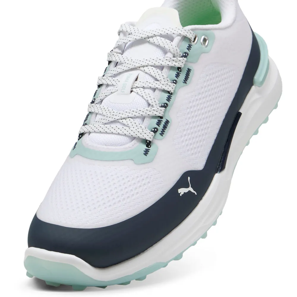 Game-Changer Footwear Puma Ignite Elevate X Spikeless Waterproof Shoes - White/Deep Navy/Modern Mint