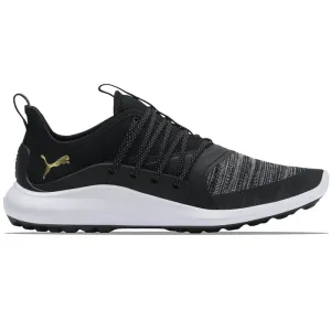 Puma Ignite Nxt Solelace Spikeless Waterproof Shoes - Black/Gold Unapologetically You Black Friday Deal