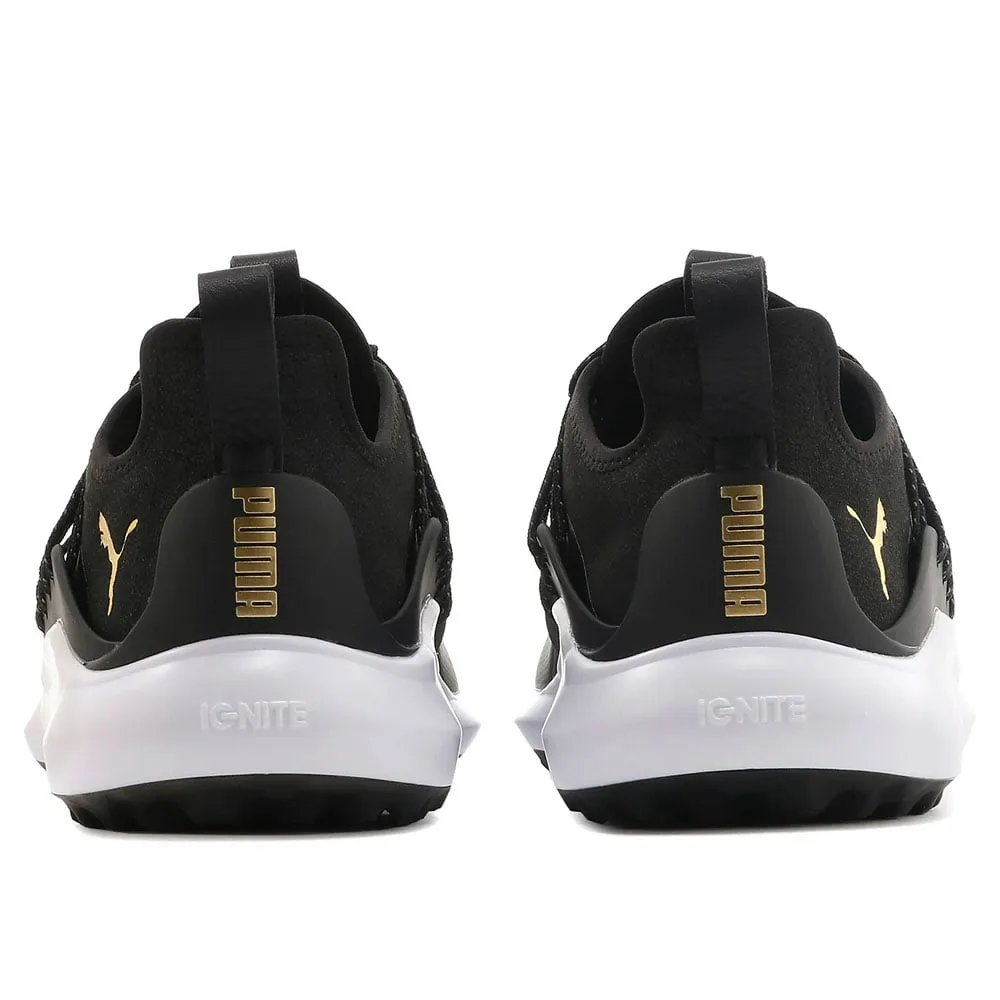 Puma Ignite Nxt Solelace Spikeless Waterproof Shoes - Black/Gold Step Out Boldly Winter Sale