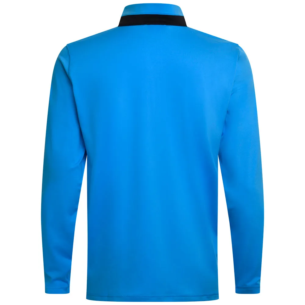 Puma Lightweight 1/4 Zip Pullover - Aqua Blue/Black Valentine's Day Sale