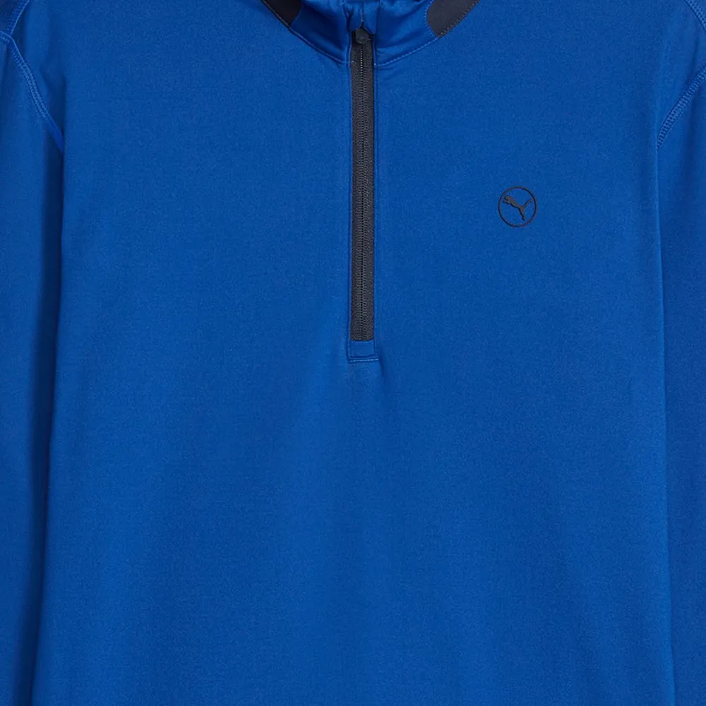 Puma Lightweight 1/4 Zip Pullover - Festive Blue/Navy Blazer Big Savings