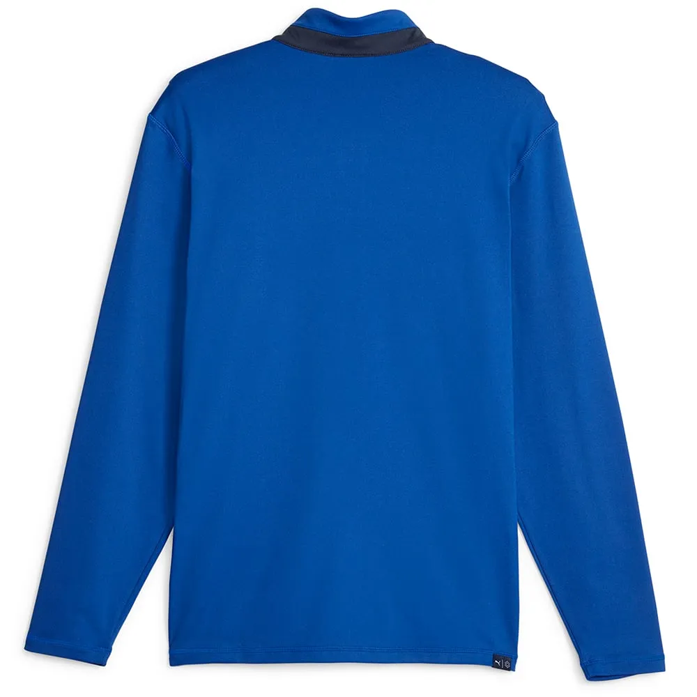 Puma Lightweight 1/4 Zip Pullover - Festive Blue/Navy Blazer Hit Your Next Level Engineered for Speed