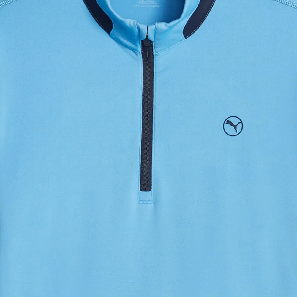 Puma Lightweight 1/4 Zip Pullover - Regal Blue/Navy Blazer Style Meets Power