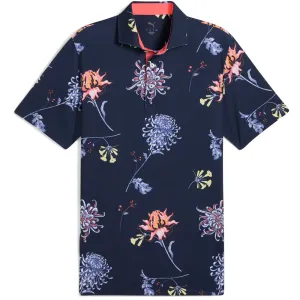 Puma Mattr Dahlia Polo Shirt - Deep Navy/Blue Horizon Push Beyond Limits Economical